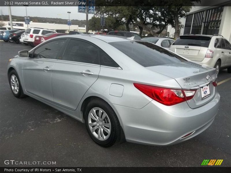 Radiant Silver / Gray 2012 Hyundai Sonata GLS