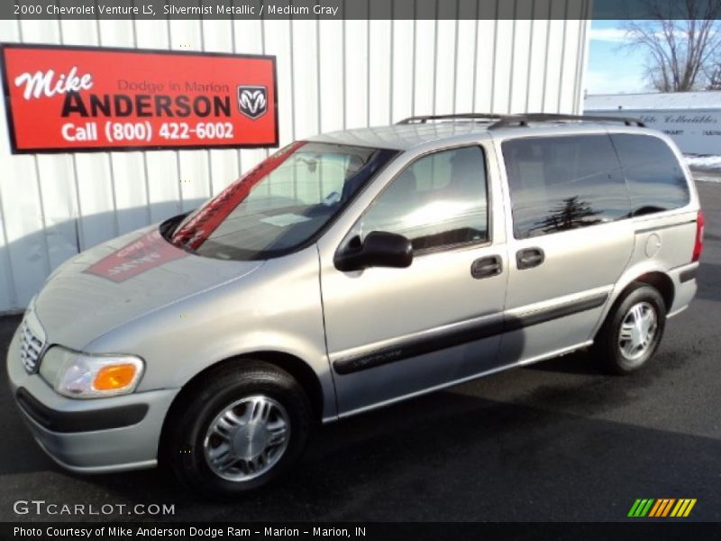 Silvermist Metallic / Medium Gray 2000 Chevrolet Venture LS