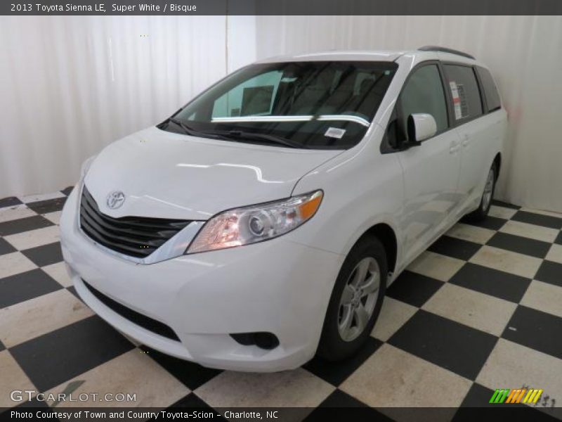 Super White / Bisque 2013 Toyota Sienna LE