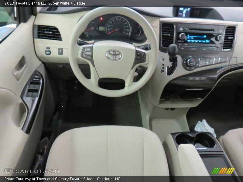 Super White / Bisque 2013 Toyota Sienna LE