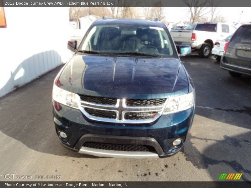 Fathom Blue Pearl / Black 2013 Dodge Journey Crew AWD