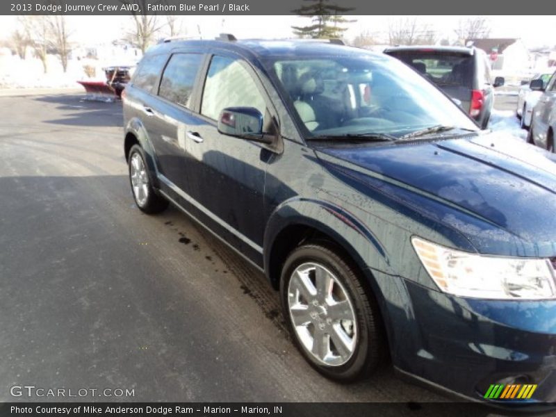 Fathom Blue Pearl / Black 2013 Dodge Journey Crew AWD