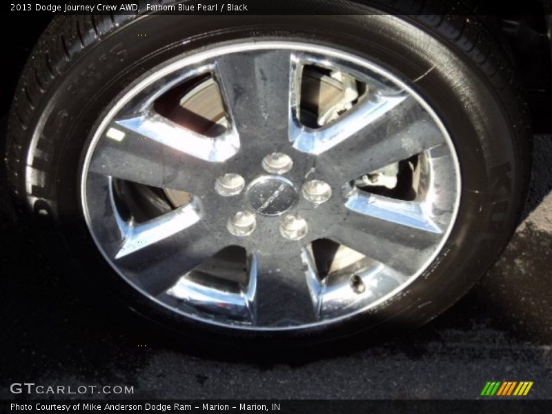 Fathom Blue Pearl / Black 2013 Dodge Journey Crew AWD