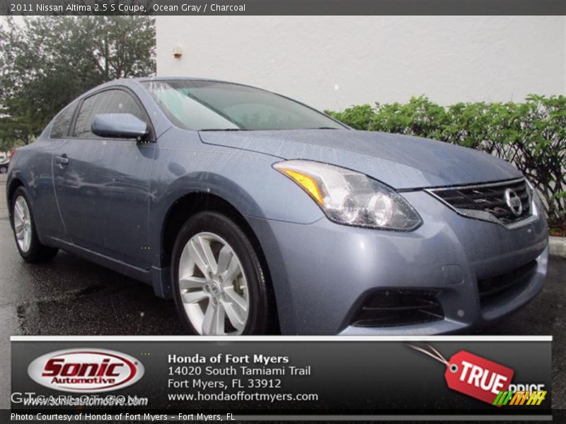 Ocean Gray / Charcoal 2011 Nissan Altima 2.5 S Coupe