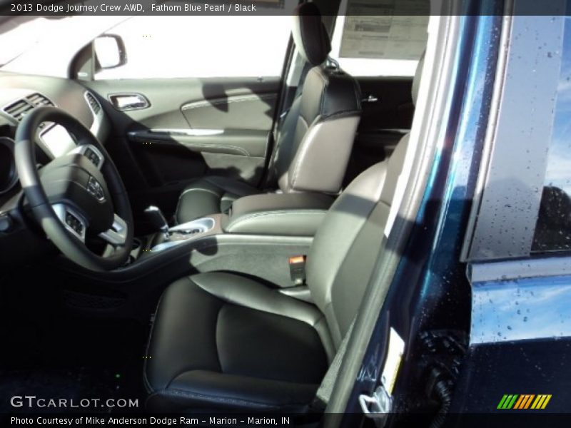 Fathom Blue Pearl / Black 2013 Dodge Journey Crew AWD