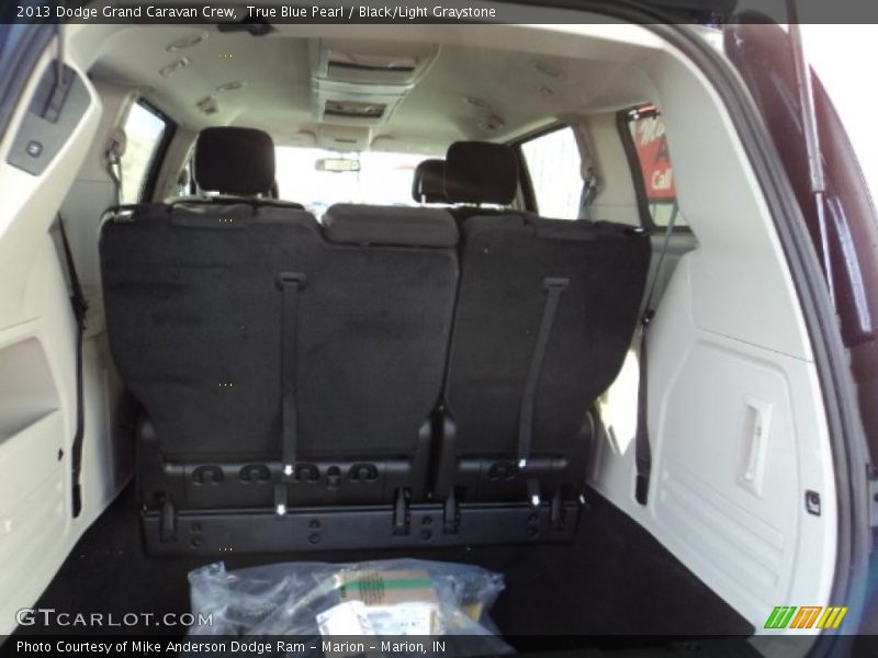 True Blue Pearl / Black/Light Graystone 2013 Dodge Grand Caravan Crew