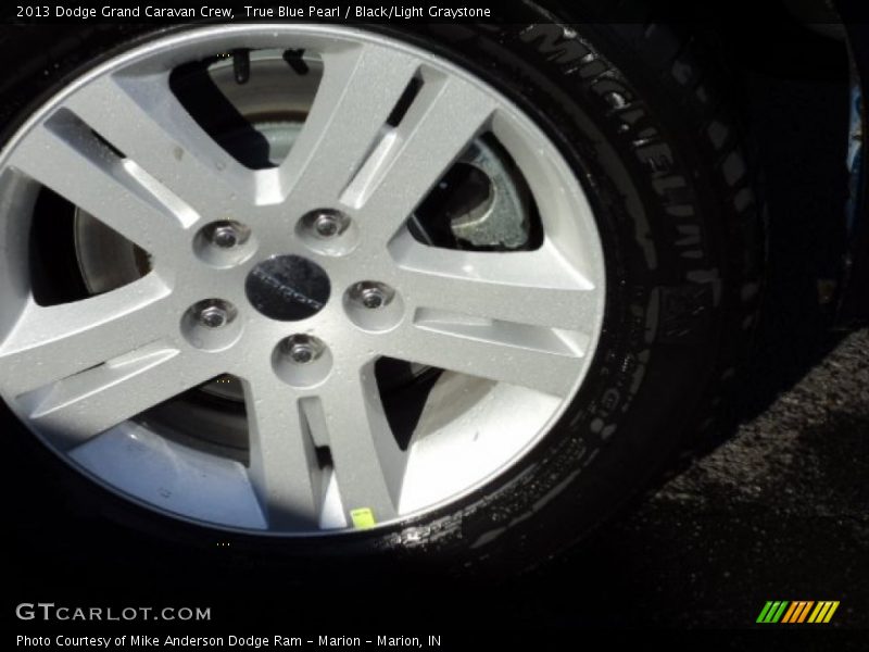 True Blue Pearl / Black/Light Graystone 2013 Dodge Grand Caravan Crew