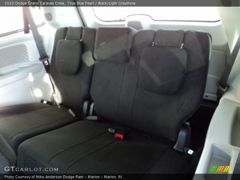 True Blue Pearl / Black/Light Graystone 2013 Dodge Grand Caravan Crew