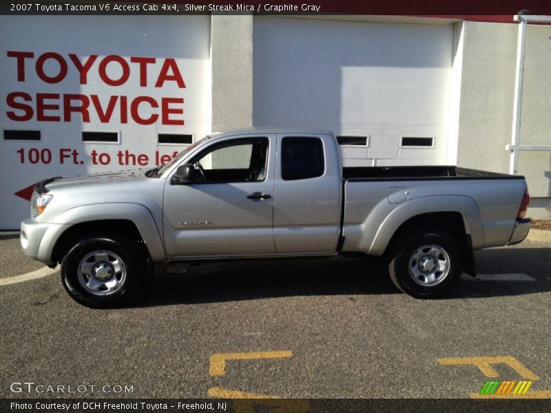 Silver Streak Mica / Graphite Gray 2007 Toyota Tacoma V6 Access Cab 4x4