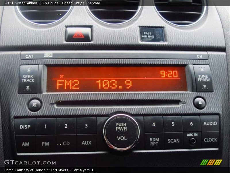Ocean Gray / Charcoal 2011 Nissan Altima 2.5 S Coupe