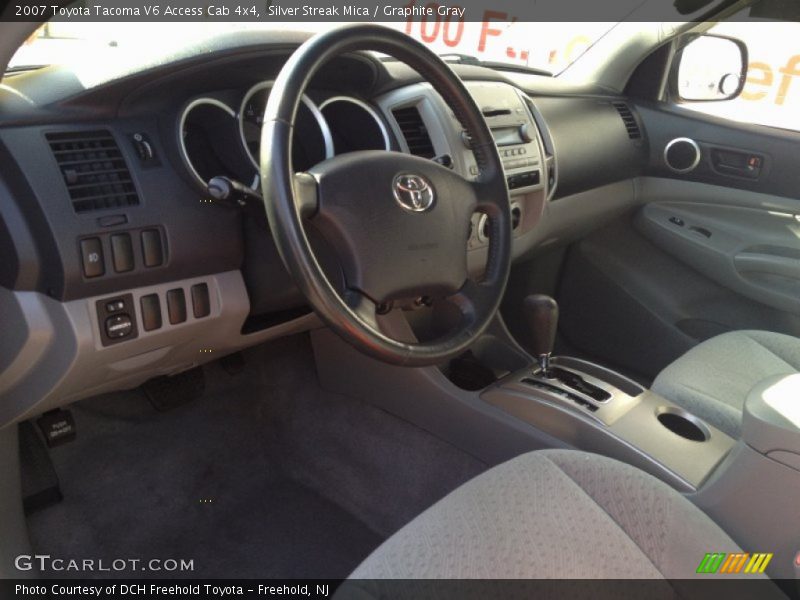 Silver Streak Mica / Graphite Gray 2007 Toyota Tacoma V6 Access Cab 4x4
