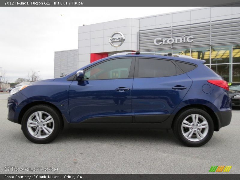 Iris Blue / Taupe 2012 Hyundai Tucson GLS