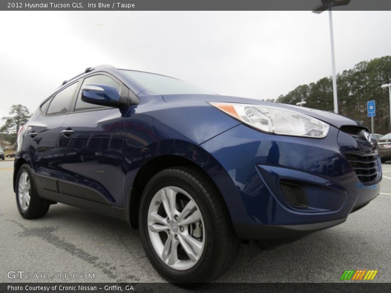 Iris Blue / Taupe 2012 Hyundai Tucson GLS