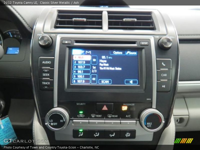 Classic Silver Metallic / Ash 2012 Toyota Camry LE