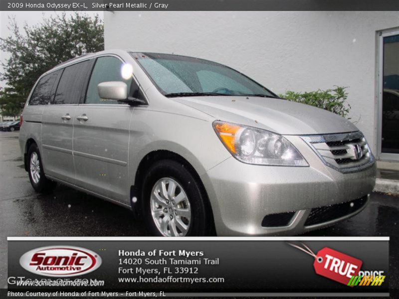 Silver Pearl Metallic / Gray 2009 Honda Odyssey EX-L