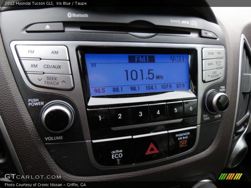 Iris Blue / Taupe 2012 Hyundai Tucson GLS