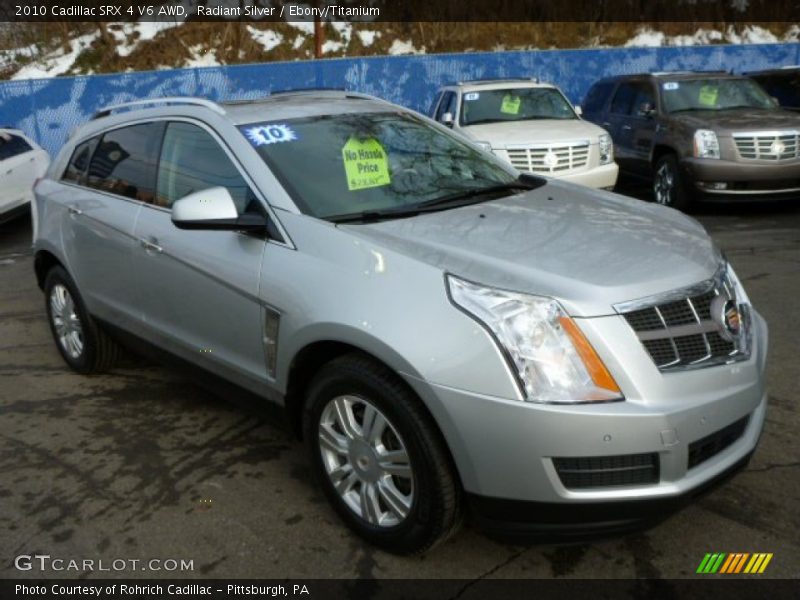 Radiant Silver / Ebony/Titanium 2010 Cadillac SRX 4 V6 AWD