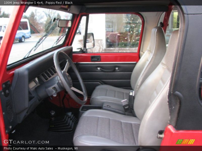 Poppy Red / Black 1994 Jeep Wrangler S 4x4