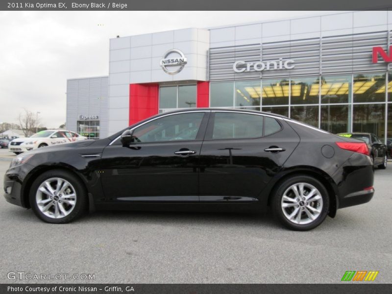 Ebony Black / Beige 2011 Kia Optima EX