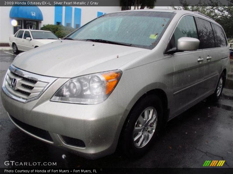 Silver Pearl Metallic / Gray 2009 Honda Odyssey EX-L