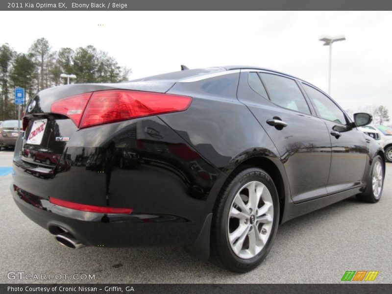 Ebony Black / Beige 2011 Kia Optima EX