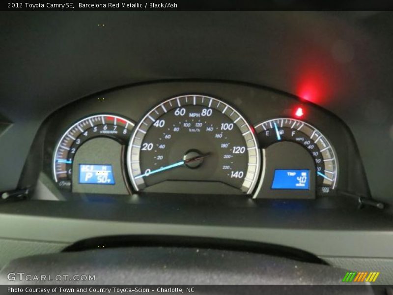 Barcelona Red Metallic / Black/Ash 2012 Toyota Camry SE