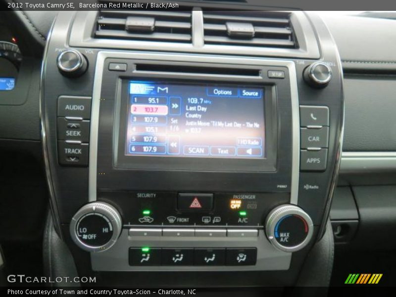 Barcelona Red Metallic / Black/Ash 2012 Toyota Camry SE