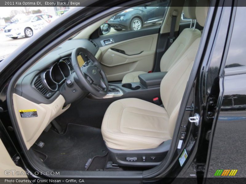 Ebony Black / Beige 2011 Kia Optima EX