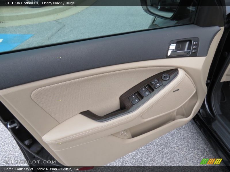 Ebony Black / Beige 2011 Kia Optima EX