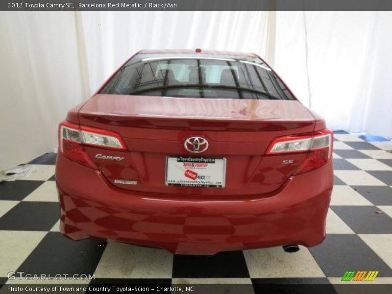 Barcelona Red Metallic / Black/Ash 2012 Toyota Camry SE