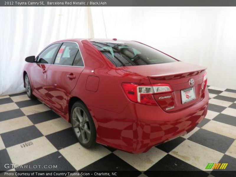 Barcelona Red Metallic / Black/Ash 2012 Toyota Camry SE