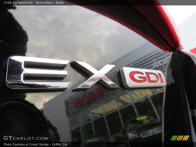 Ebony Black / Beige 2011 Kia Optima EX