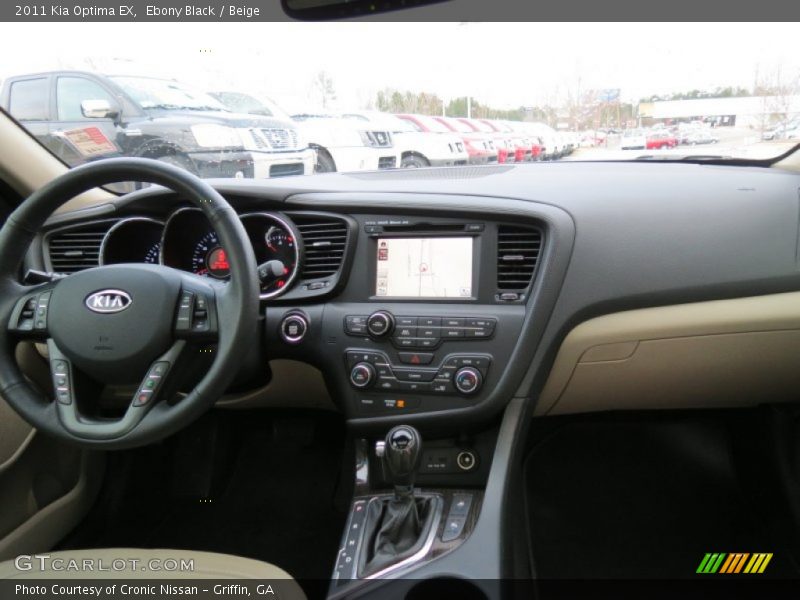 Ebony Black / Beige 2011 Kia Optima EX