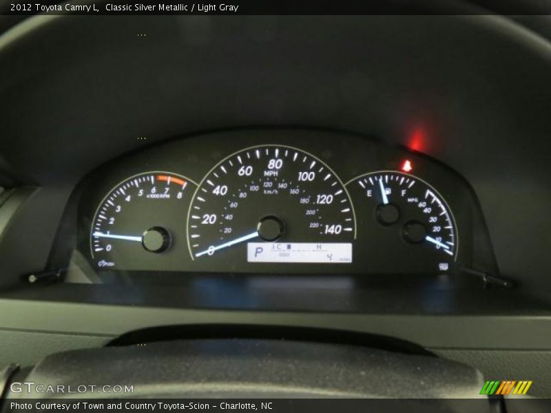 Classic Silver Metallic / Light Gray 2012 Toyota Camry L