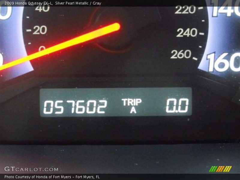 Silver Pearl Metallic / Gray 2009 Honda Odyssey EX-L