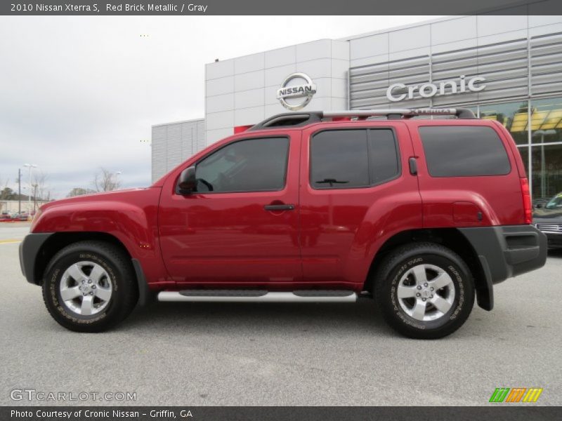 Red Brick Metallic / Gray 2010 Nissan Xterra S