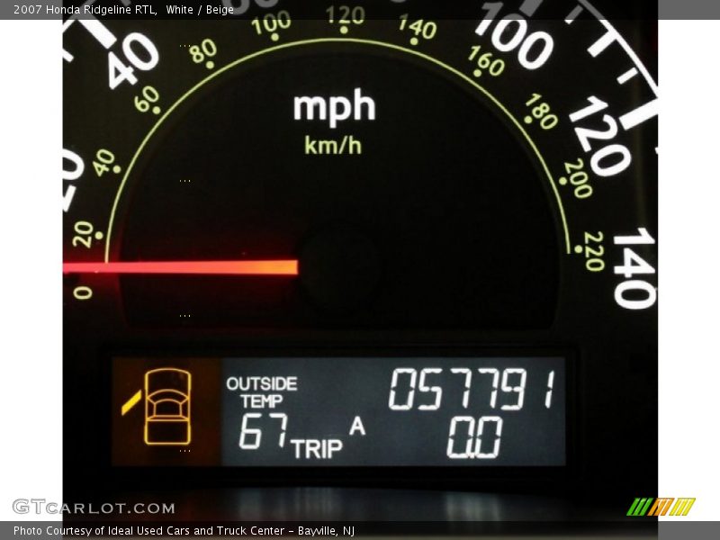 White / Beige 2007 Honda Ridgeline RTL