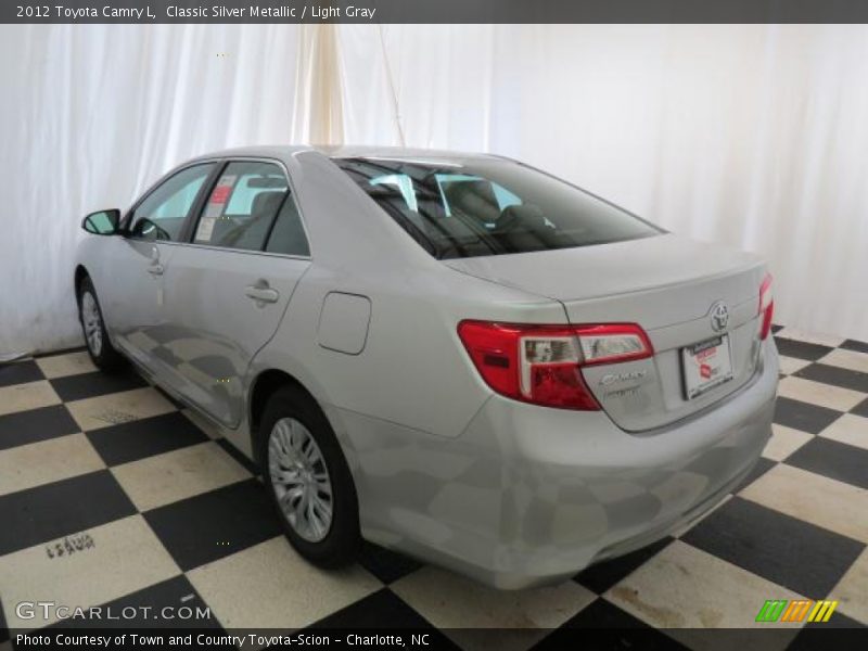 Classic Silver Metallic / Light Gray 2012 Toyota Camry L
