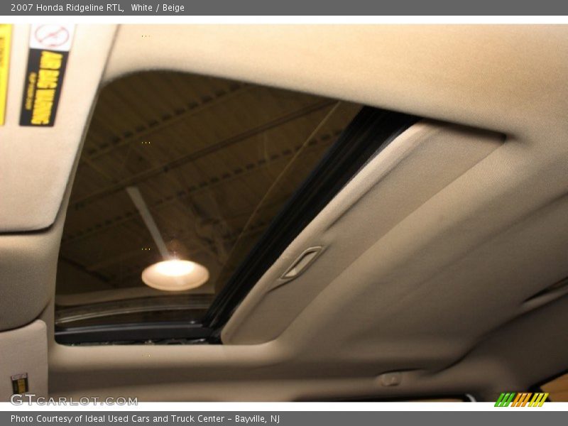 White / Beige 2007 Honda Ridgeline RTL