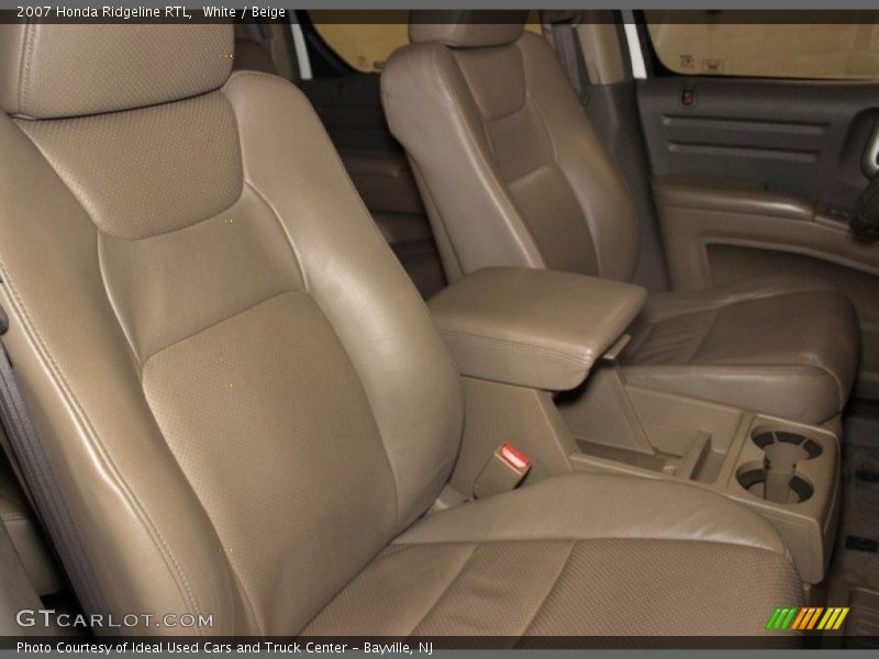 White / Beige 2007 Honda Ridgeline RTL
