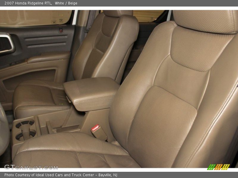 White / Beige 2007 Honda Ridgeline RTL