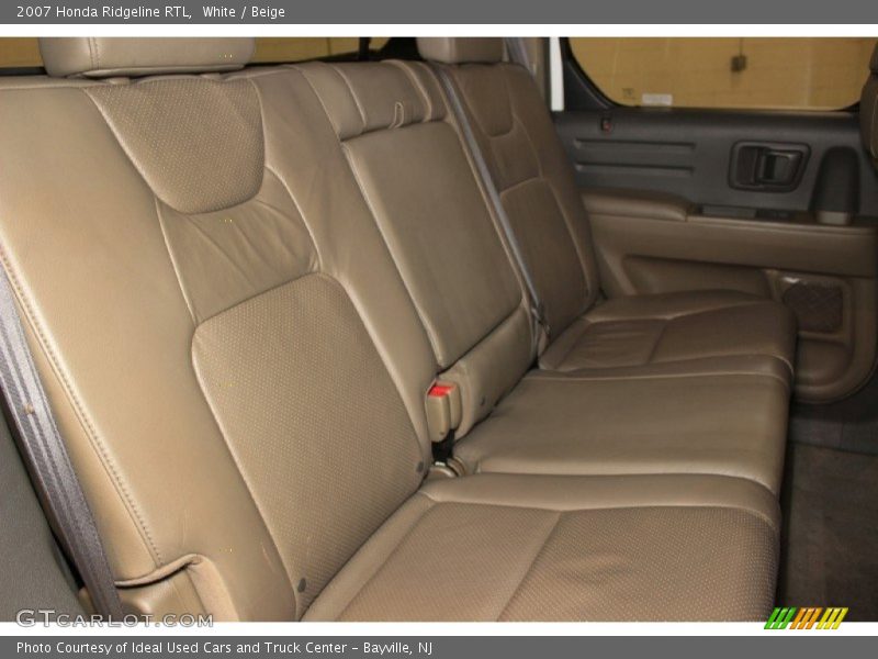 White / Beige 2007 Honda Ridgeline RTL