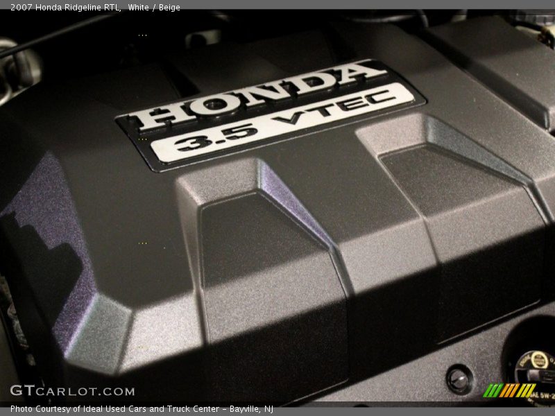 White / Beige 2007 Honda Ridgeline RTL