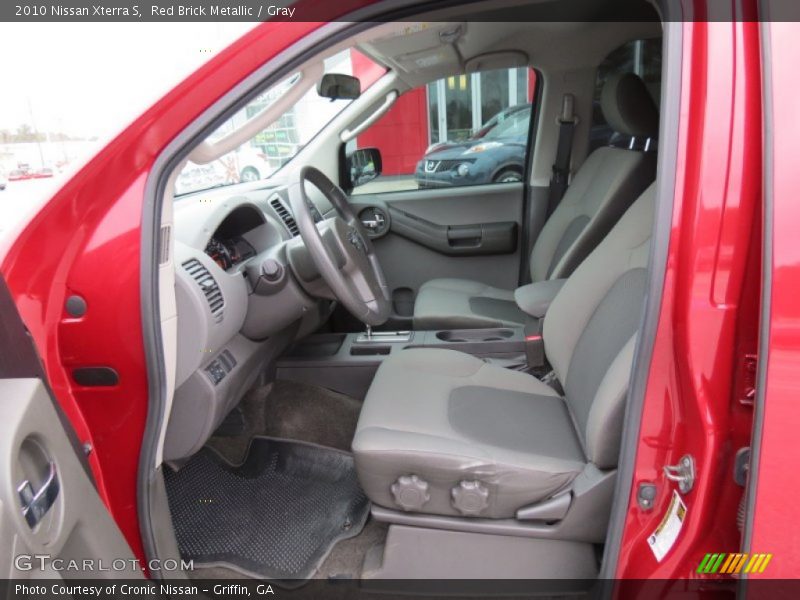 Red Brick Metallic / Gray 2010 Nissan Xterra S