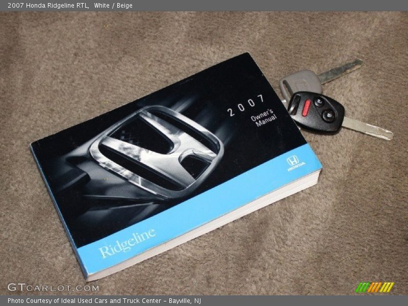 White / Beige 2007 Honda Ridgeline RTL