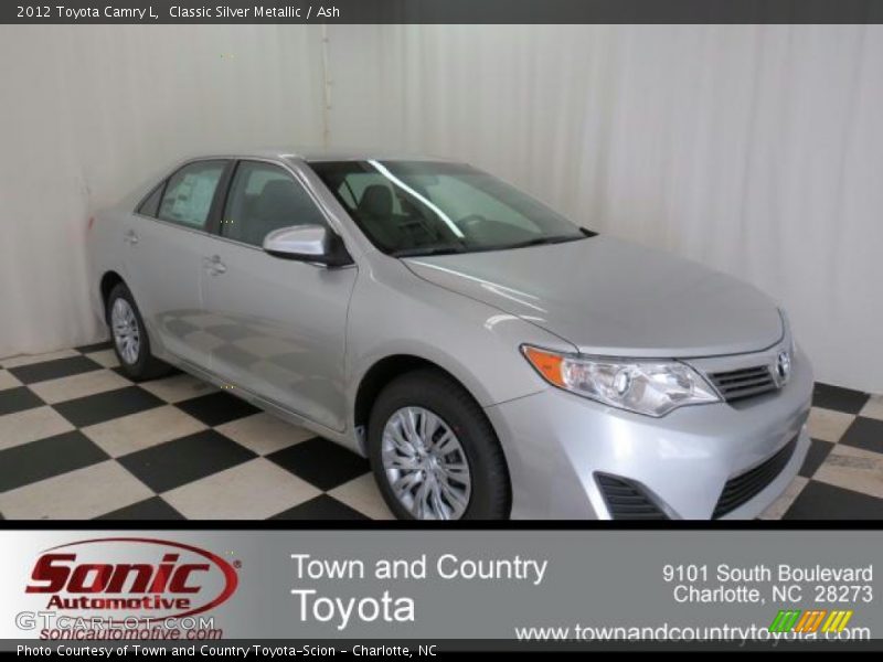 Classic Silver Metallic / Ash 2012 Toyota Camry L