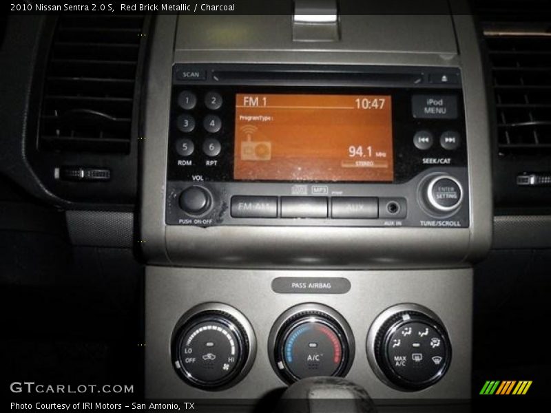 Red Brick Metallic / Charcoal 2010 Nissan Sentra 2.0 S