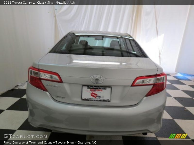 Classic Silver Metallic / Ash 2012 Toyota Camry L