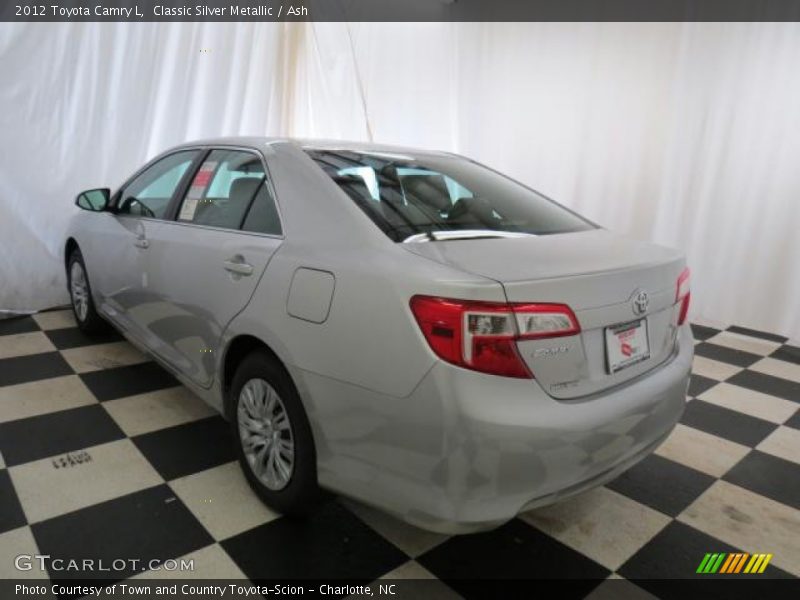 Classic Silver Metallic / Ash 2012 Toyota Camry L