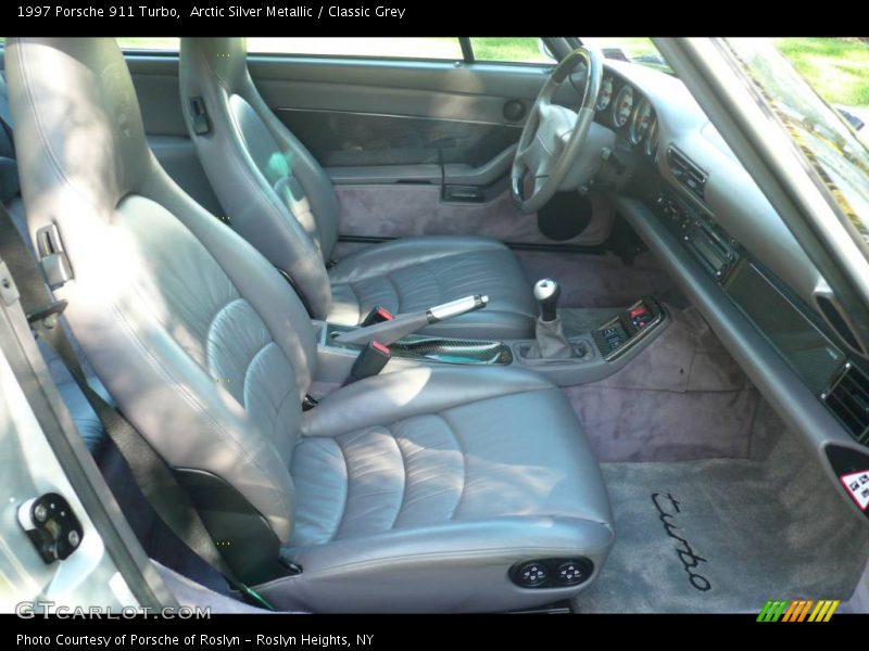 Arctic Silver Metallic / Classic Grey 1997 Porsche 911 Turbo